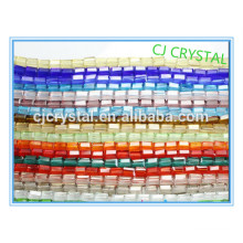 2016 New Design Machine Cut Crystal Glass Rectangular Bead